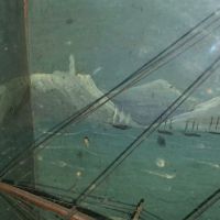 Merchant Ship Folk Art in Glass Box 7.jpg