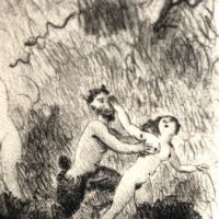 Paul Emile Becat Erotica Drypoint Greek Woman with Sexual Dream 7.jpg