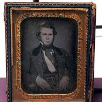 Quarter Plate Daguerrotype of Wealthy and Well Dressed Stylish Man Full Image of Sitter Circa 1850s 2.jpg