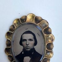 Rose Gold Scalloped Edge Broach with Tintype Portrait of Young man with Beard 10.jpg