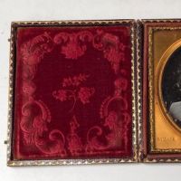 Sixth Plate Daguerreotype of Baby Very Early Baltimore Photographer Signed Pollock  1.jpg