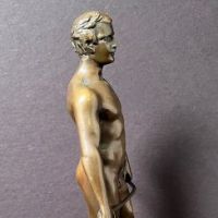 Spiro Schwatenberg Bronze Nude Fencer Athlete 5.jpg