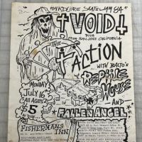 Void Faction and Reptile House Fishermans Inn July 16th 1984 Flyer 1 (in lightbox)