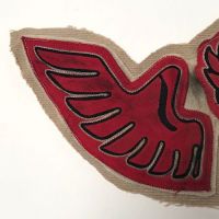 Winged Devil Motorcycle Biker WWII Hand Made Patch 2 (in lightbox)