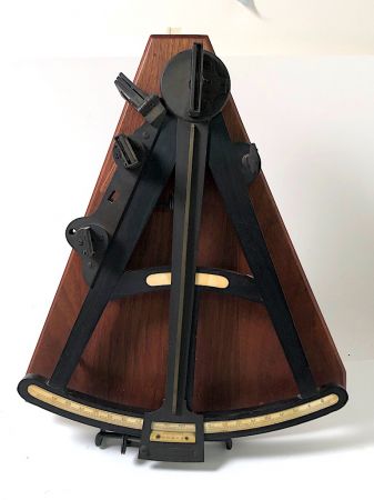 Ebony Sextant with Ivory Inset Circa 1900 8.jpg