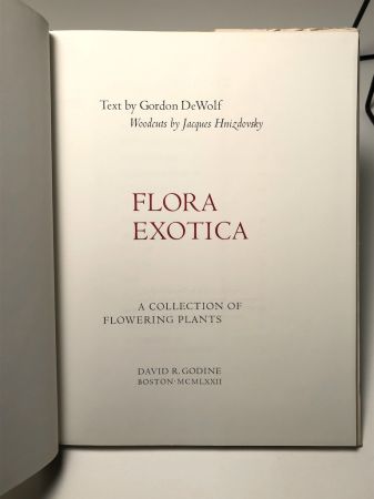 Flora Exotica HArdback with Dust Jacket Editon of 3500 Woodcuts by Jacques Hnizdovsky 7.jpg