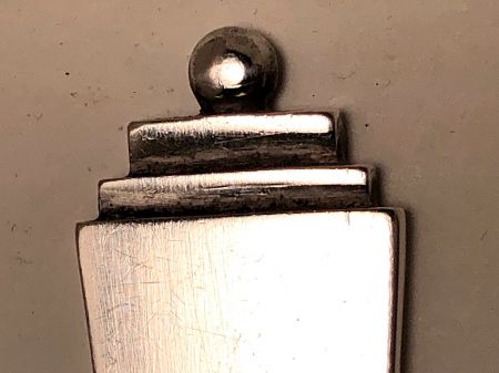Georg Jensen circa 1920s Art Deco Pyramid Pattern Pastry Server 830 Silver 6.jpg