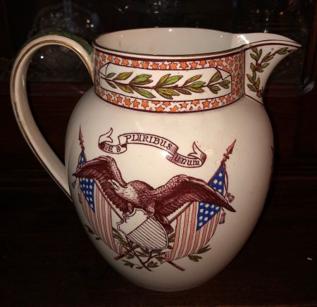 J. Wedgwood & Sons Etruria President Garfield Water Pitcher 3.jpg