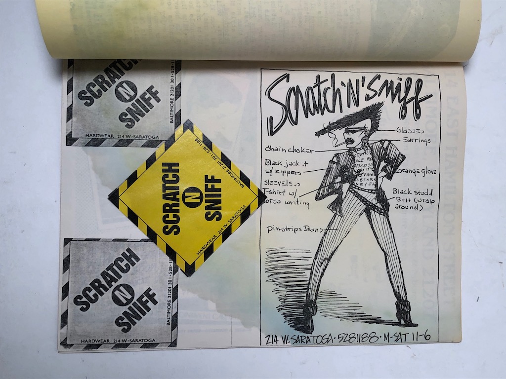 Edie Massey Signed Postcard with Rock Scene Marble Bar Punk Venue Zine 1984 9.jpg