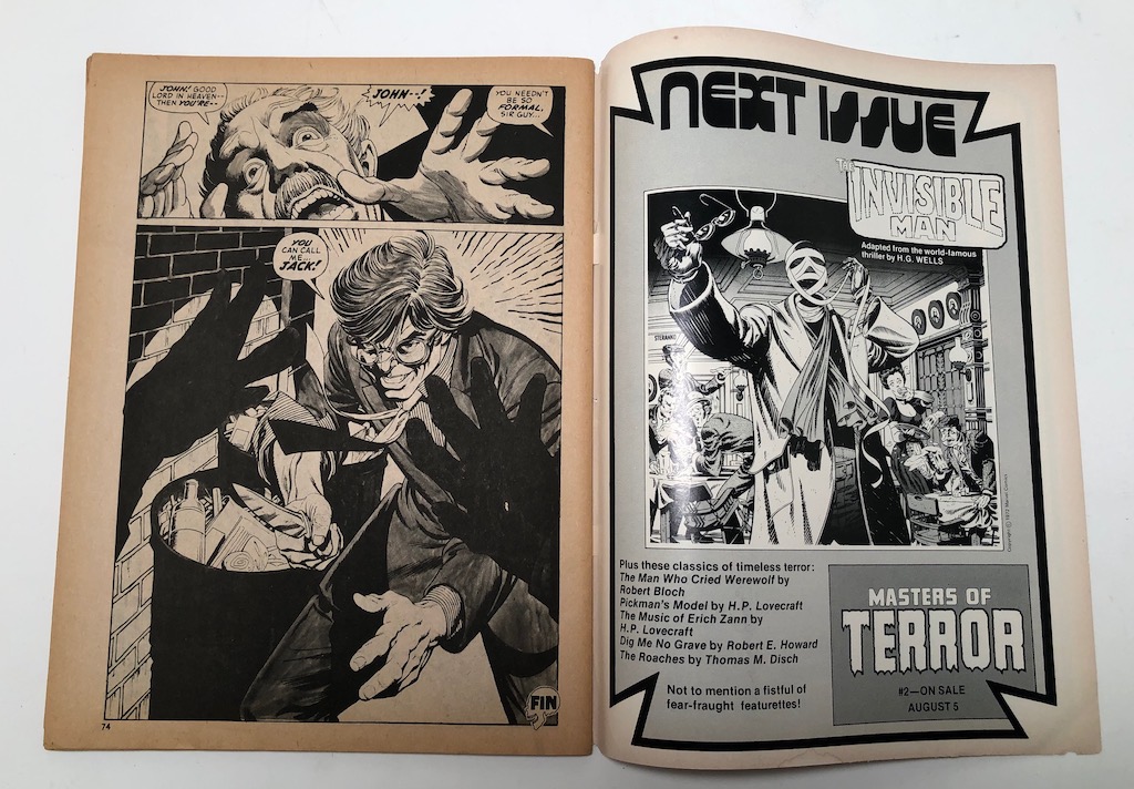 Masters of Terror Vol 1 No 1 July 1975 published by Magazine Management and Presented by Stan Lee 13.jpg