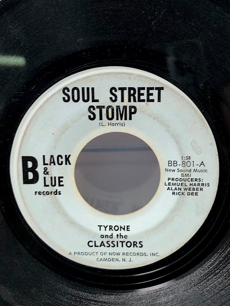 Tyrone and The Classitors Soul Street Stomp : Gettin' T'gether, Man on Black & Blue Records 2.jpg