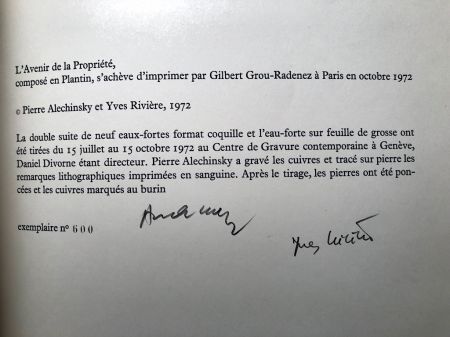 L’Avenir de la Propriété  By Pierre Alechinsky Signed and Numbered 1st Edition 8.jpg