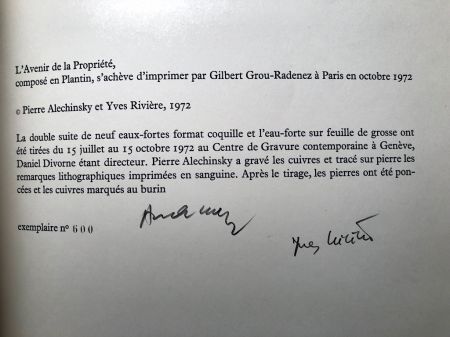 L’Avenir de la Propriété By Pierre Alechinsky Signed and Numbered 1st Edition 8.jpg