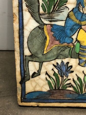 PERSIAN QAJAR POTTERY TILE 2 Princes on Horseback 3.jpg