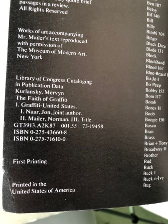 The Faith of Graffiti by Mervyn Kurlansky and Jon Naar Softcover 1st edtion 10.jpg