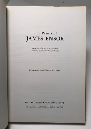 The Prints of James Ensor From the Collection of Shickman Hardback with DJ 10.jpg