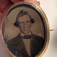 Gold Filled Broach Hand Tinted Tintype Young Man Portrait 6.jpg