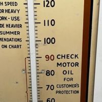 Gulf No Nox Gasolione Painted Tin Thermometer 3.jpg