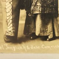 Hazel Jenquah and Babe Comanches Real Photographic Postcard 7 (in lightbox)