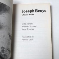Josephh Beuys LIfe and Work Adriani Softback Published by Barron's 1979 7 (in lightbox)