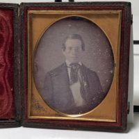 Lorenzo Chase Daguerreotype Man with Glasses 2 (in lightbox)