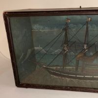 Merchant Ship Folk Art in Glass Box 9.jpg