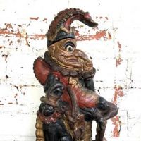 Painted Cast Iron Door Stop Depicting Punch and His Dog Toby 1.jpg