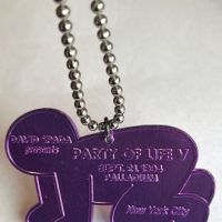 Party Of Live V 1994 Presented by David Spada Keith Haring Invitation Only Necklace 3.jpg