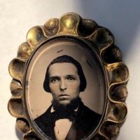 Rose Gold Scalloped Edge Broach with Tintype Portrait of Young man with Beard 12.jpg