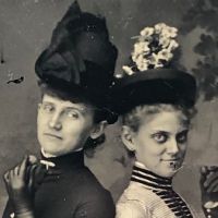 Tintype of Two Woman Eating Chocolates Circa 1880 7.jpg