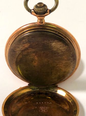 14k Gold Swiss  Exported to Germany 1907 Hunting Case Pocket Watch 8.jpg