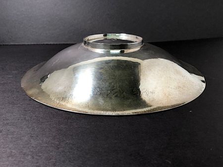 Hand Signed Georg Jensen Silver Hammered Center Bowl Circa 1920 9.jpg