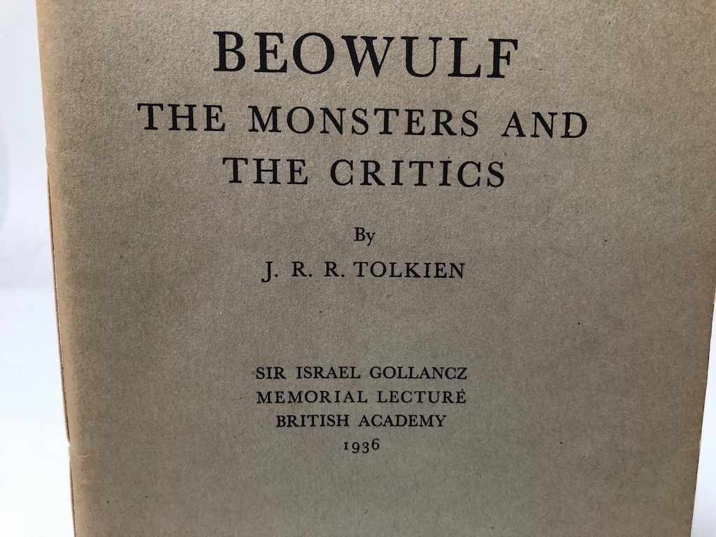 Beowulf The Monsters and The Critics By J R R Tolkien 1963 University Press Oxdford 2.jpg