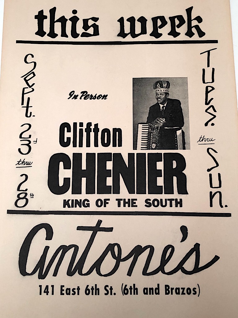 Clifton Chenier King of The South Poster Antone's Texas 8.jpg
