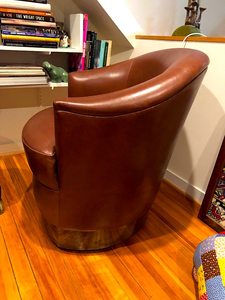 Karl Springer Brown Leather Chairs 9.jpg