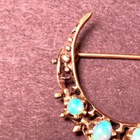 14k Gold Cresent Moon Pin with Opals  5.jpg (in lightbox)