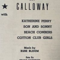 1939 Cotton Club Menu and Program Signed by Cab Calloway and Bill Robinson 15 (in lightbox)