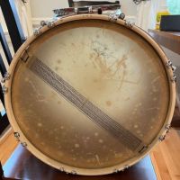 1948-1952 WFL Keystone Badge Red Sparkle Marching Snare SIGNED by William Ludwig Jr. 19.jpg