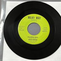 Dean Carter Jailhouse Rock b:w Rebel Woman on Milky Way Records 1 (in lightbox)