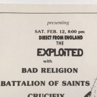 Exploited With Bad Religion Battalion of Saints Satureday Feb. 12th 1983 12.jpg