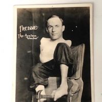 Freddie Esele Armless Wonder Signed Photographic Postcard  11.jpg