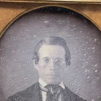 Lorenzo Chase Daguerreotype Man with Glasses 3 (in lightbox)