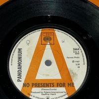 Pandamonium No Presents For Me b:w The Sun Shines From His Eyes on CBS UK Pressing PROMO 4.jpg