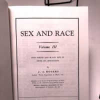 Sex and Race by J. A. Rogers Published By Helga M. Rogers Hardback with Dustjacket 3 Volumes 23 (in lightbox)