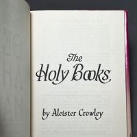 The Holy Books by Aleister Crowley 2nd edition Sangreal Foundation 1972 Hardback with DJ 6.jpg
