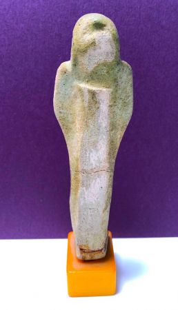 Clay Tomb Statue Egyptian Ushabti on Glued on Catalin Plastic Base 5.jpg