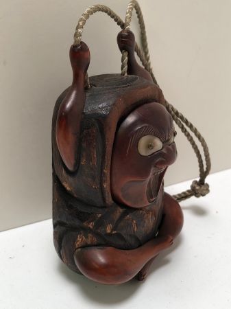 Inro Case of Oni Holding Hands Up Tobacco Case 2.jpg