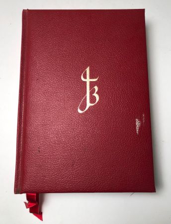 Jerusalem Bible 1970 Red Bound Gilt Edges Salvador Dali Illustrations 3rd Edition 2.jpg