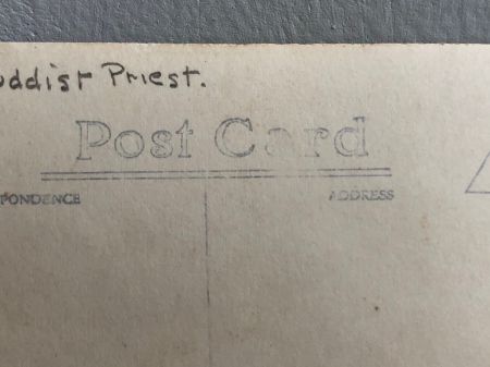 Siam Buddhist Priest with Skeleton Hand Real Photo Postcard 8.jpg