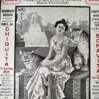 1902 Baltimore Zoo Poster with Chiquita The Living Doll and Morelli Queen of Jaguars 6.jpg